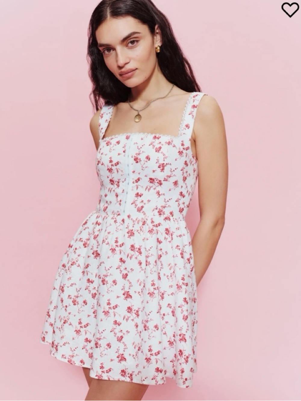 Reformation Sheri Linen Mini Dress